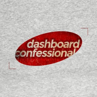 Dashboard Confessional - simple red elips vintage T-Shirt